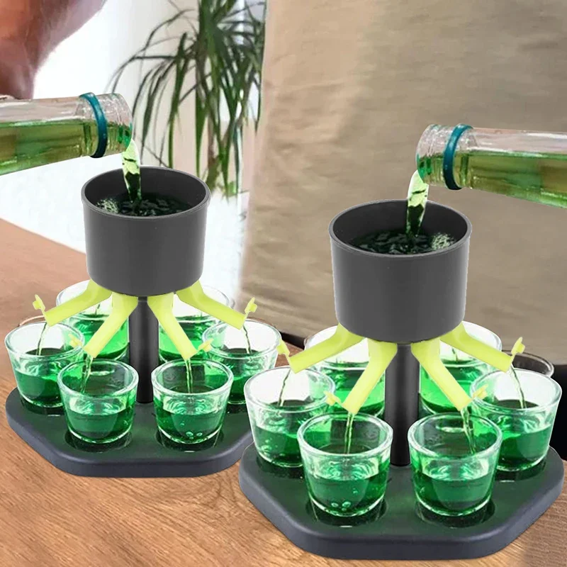 Wine Beer Glass Set - อุปกรณ์เสริมสำหรับเครื่องดื่มแอลกอฮอล์ 6 ชิ้น สำหรับไวน์ เบียร์โฮมเมด และค็อกเทล