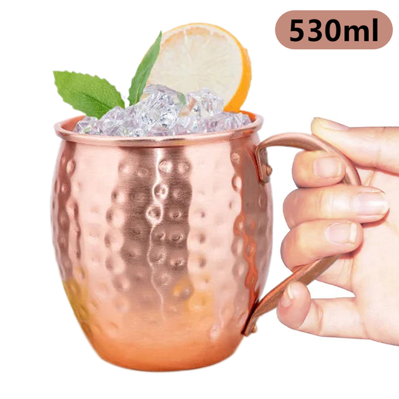 Wine Beer Cocktail - แก้วมอสโกมิวล์ทองแดงแท้ 100% ขนาด 530 มล. แก้วค็อกเทล