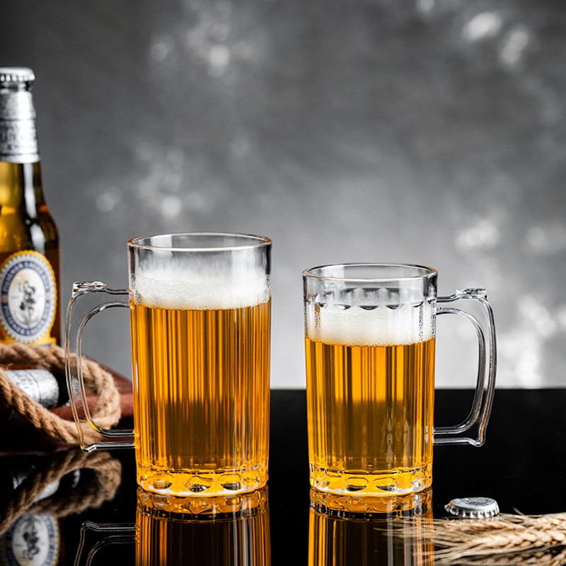 Wine Beer And Liquor - อะคริลิคถ้วยเบียร์ในครัวเรือนแก้วแก้วแว่นตาดื่มจับกาแฟนมน้ําผลไม้ถ้วย Barware Drinkware สําหรับ Home Party