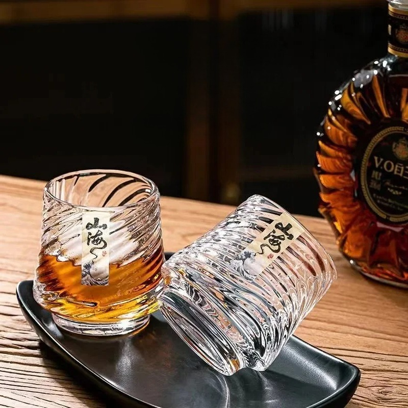 Wine Beer Cocktail - ชุดแก้ววิสกี้แก้วชานไห่ แก้วไวน์นำเข้าสำหรับใช้ในบ้าน แก้วคุณภาพสูง ราคาคุ้มค่า เหมาะสำหรับ KTV