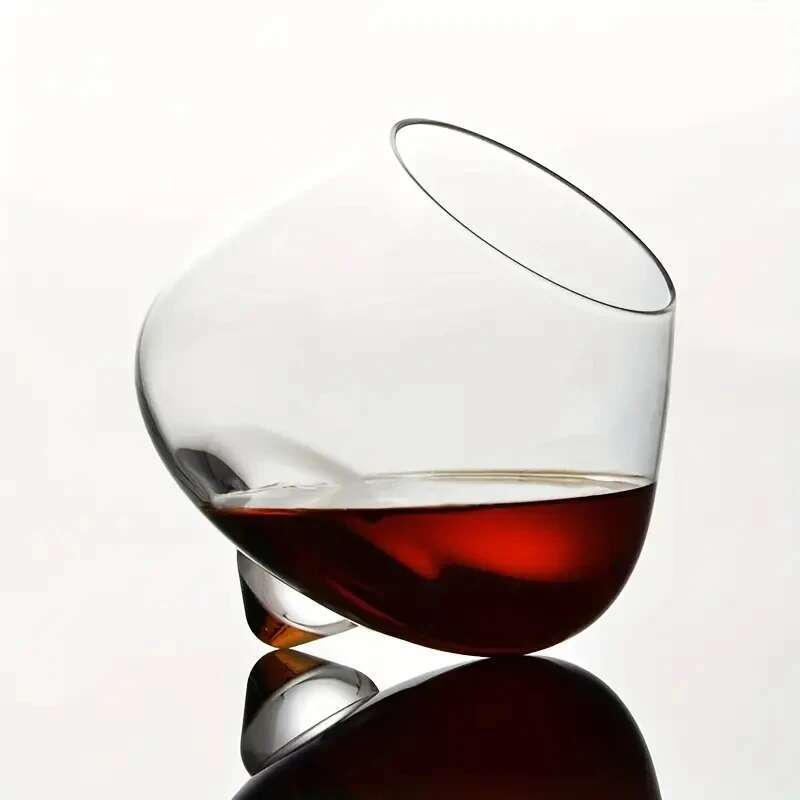 Wine Beer Glass Set - แก้ววิสกี้ Belly เบียร์หมุนแก้วไวน์แดง SPINNING เหล้าวิสกี้บรั่นดีค็อกเทลบรั่นดีถ้วย Home