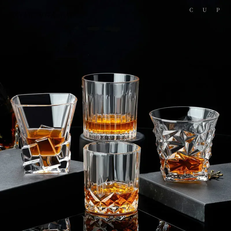 Wine Beer Glass Set - แก้วแก้วน้ำปราศจากสารตะกั่ว ชุดแก้วไวน์สำหรับใช้ในบ้าน แก้วเบียร์ขนาดใหญ่ ชุดแก้วสำหรับเครื่องดื่มกลั่น