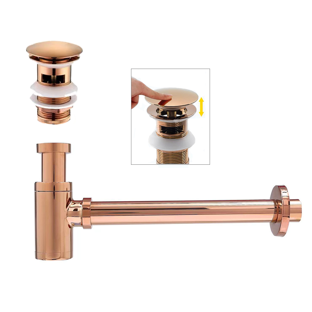 Bottle Stopper Set - Rose Siphon Drainer Sink ขวดดักโมเดิร์น Pop