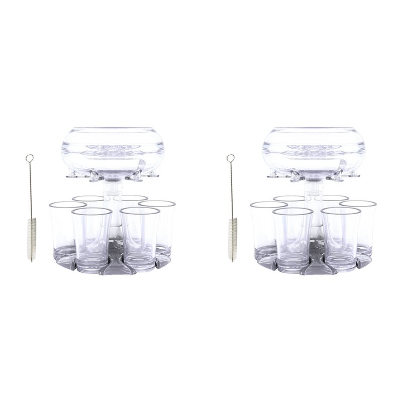 Wine Beer Glass Set - M11K-2 ชุดแก้วช็อต 6 ใบ เครื่องจ่ายเครื่องดื่มสำหรับไวน์ วิสกี้