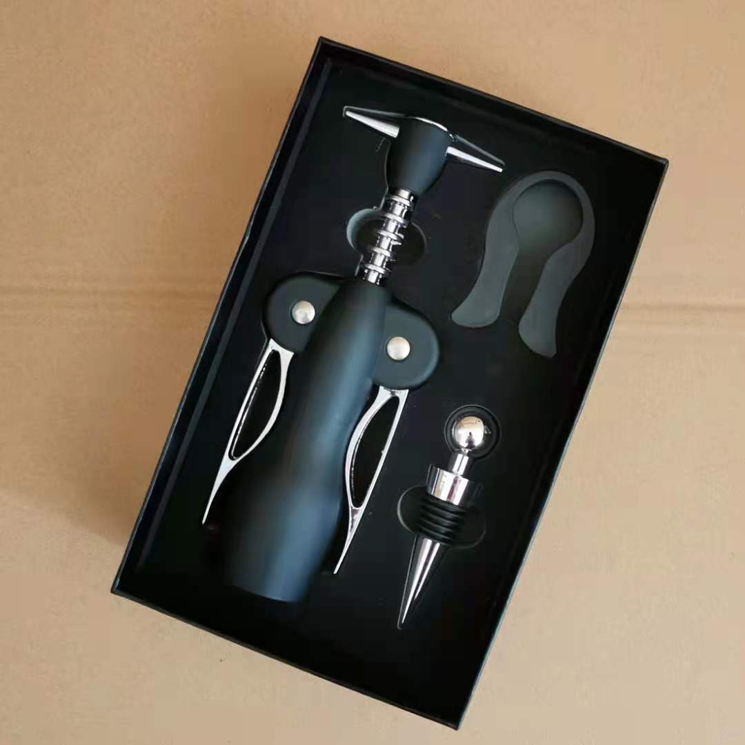 แพคเกจของขวัญสีแดงไวน์ที่เปิดข - Bottle Stopper Set บทวิจารณ์และราคา