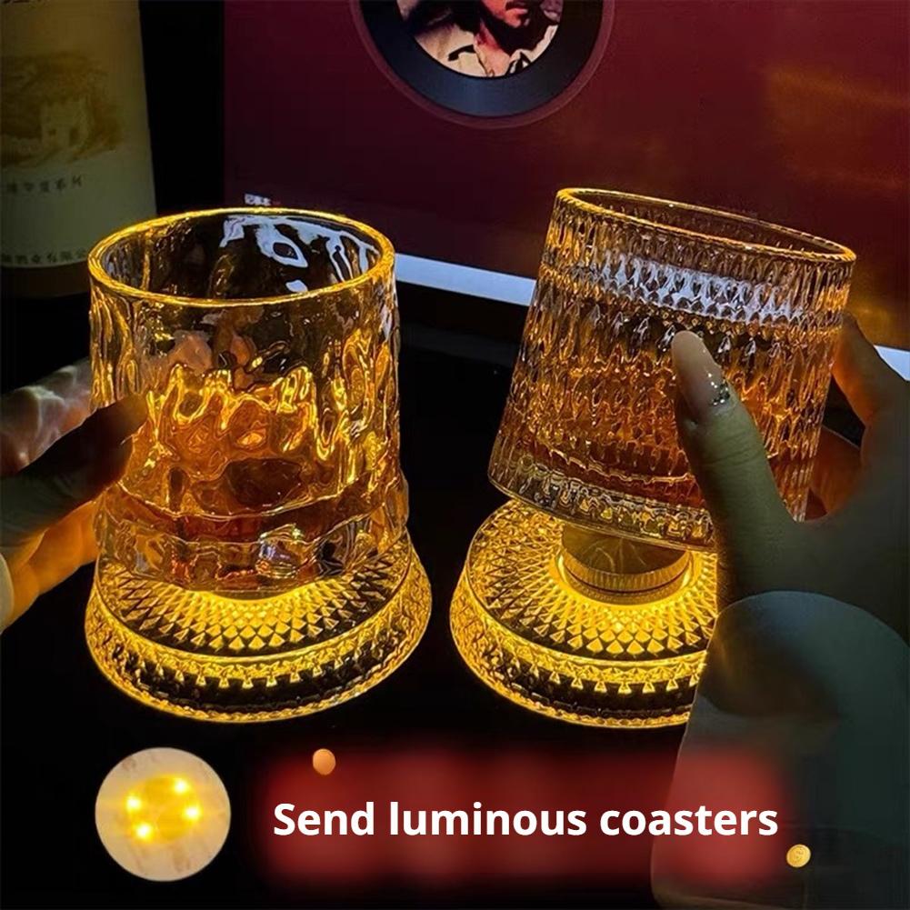 แก้ววิสกี้หมุนได้ แก้วคริสตัลส - Wine Beer Cocktail บทวิจารณ์และราคา