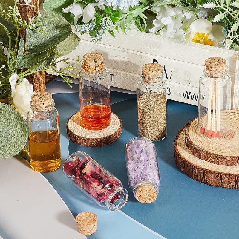 10Pcs ขวดแก้วใส Cork Stopper J - Bottle Stopper Set บทวิจารณ์และราคา