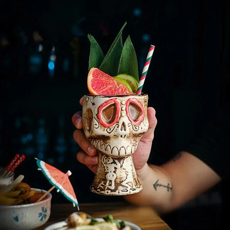 แก้วค็อกเทลรูปหัวกะโหลกสำหรับป - Wine Beer Cocktail บทวิจารณ์และราคา
