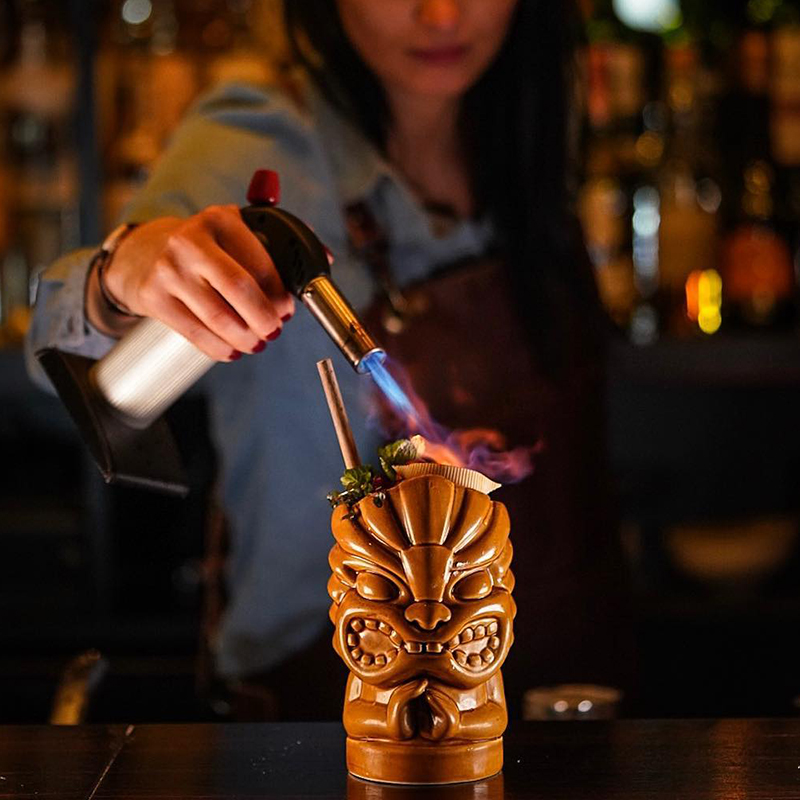 แก้วค็อกเทลฮาวายลายทิกิ แก้วเบ - Wine Beer Cocktail บทวิจารณ์และราคา